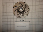 Pumpenrad,DM18x112x38,5mm hoch, 7 Fluten,Lösemittelpumpe,50Hz,093106