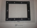 Dichtung,eckig,220x248x4mm,10-Loch, P532,P540