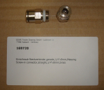 Screw-in connector,straight,1/4"x8mm,brass