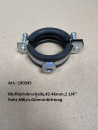 Muffenrohrschelle,42-46mm,1 1/4" Rohr,M8,m.Gummidichtung