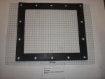 Gasket,square,252x288x4mm,14-holes,P564