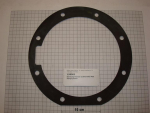 Gasket,round,210x270x3mm,8-holes,Polysorba