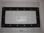 Gasket,square,175x330x4mm,14-holes,flat,Polysorba
