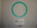 Gasket,round,125x152x1,5mm,centellen,for sight glass 701397,K540