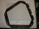 Gasket,square,370x420x4mm,10-holes,for cover,K16,K25