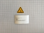 Label "Hot surface",with symbol,sticker
