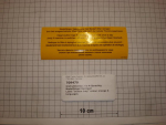 Label "button trap" colour orange 4 languages