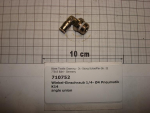 Elbow plug connector,1/4"x4mm,brass,rotatable