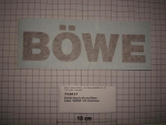 Schild,Beschriftung,"BÖWE",selbstklebend, schwarz