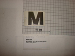 Letter "M", 50mm