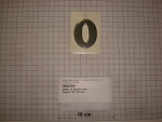 Ziffer "0" 50mm,Silber,Chrom,P/M21-30