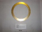 Scheibe,130x165x2,5mm,Messing, f.Lagerung,6.Gen.