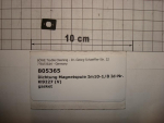Dichtung,eckig,9x13x1mm,3-Loch, f.Magnetspule,1/8",Gerätestecker