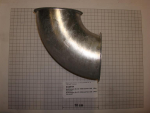 Pipe elbow,90°,NW100,1mm,galvanized