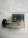 Valve connector,f.solenoid valve air,P/M12-30,with light emitting diode,Camo