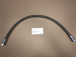 Dampfschlauch,Teflon,IG1/2"x800mm,mit Edelstahlgewebe-Ummantelung,f.Dampf und Wasser