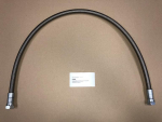 Dampfschlauch,Teflon,IG1/2"x1000mm,mit Edelstahlgewebe-Ummantelung,f.Dampf und Wasser