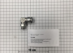 Angled connector,screw-in,1/4 "x12mm,with O-ring,brass,cylindrical,rotatable