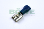 Receptacle,insulated,7.7x0.8mm,for 1.5 to 2.5qmm,brass,blue